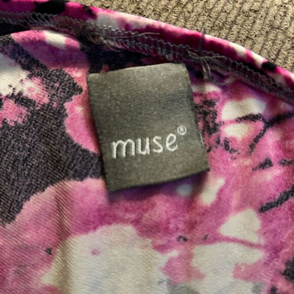 Muse Floral Print Ruched Dress Size XXS 2 - Picture 7 of 10